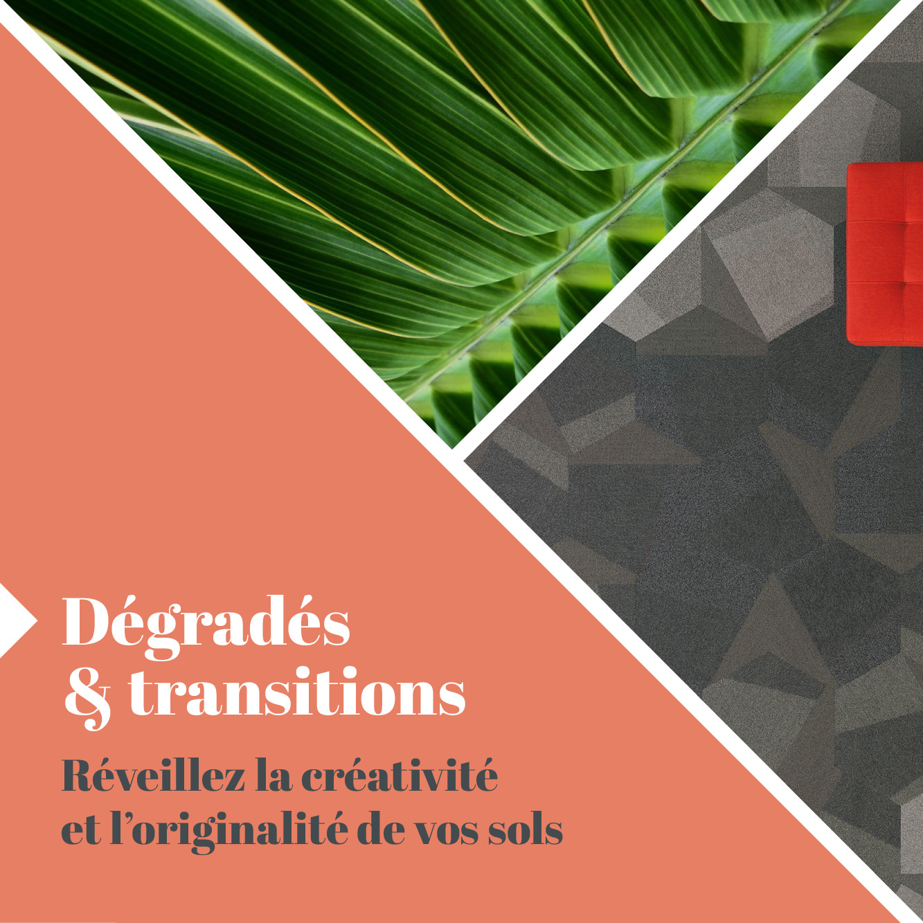 Tendance Dégradés de couleurs et designs de transitions Sols Textiles UFTM