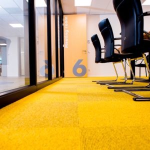 Origami Balsan jaune moquette sols textiles