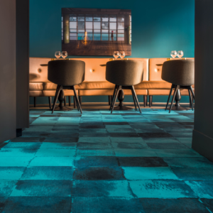 Duo Balsan turquoise moquette sols textiles