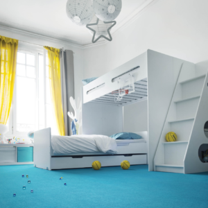 Résidentiel Balsan turquoise moquette sols textiles