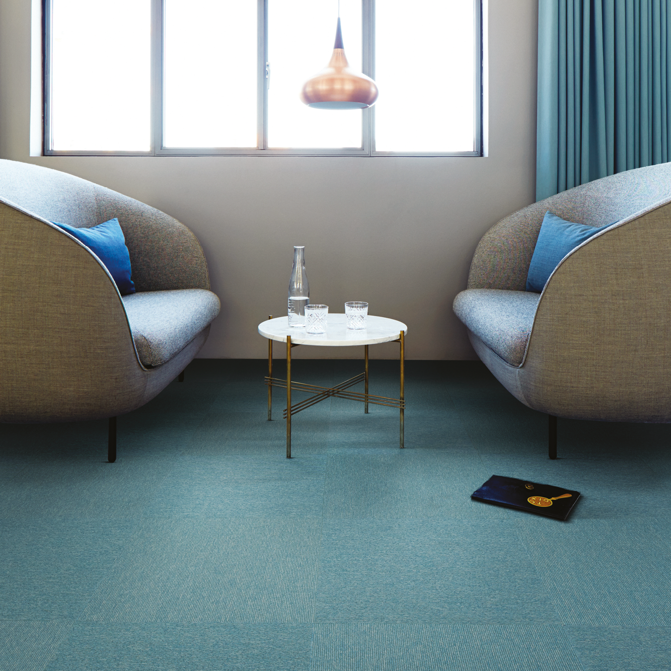Elevation III Interface turquoise moquette sols textiles