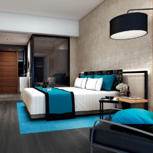 Symbiance Stoneage LVT Balsan turquoise moquette sols textiles