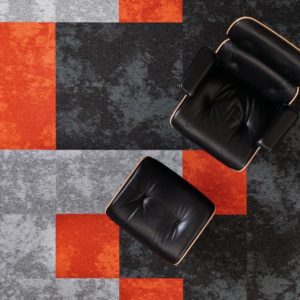 BLOQ Balance moquette rouge noire grise sols textiles UFTM