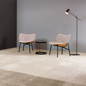 BLOQ Sculpture moquette beige structurée sols textiles uftm