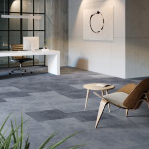 IVC Commercial Rudiments Basaltmoquette minérale gris sols textiles UFTM