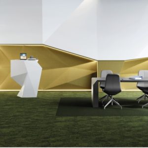 IVC Commercial Contour View Creative Spark moquette verte sols textiles uftm