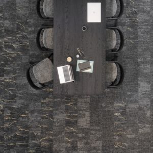IVC Commercial Imperfection moquette noire grise sols textiles uftm