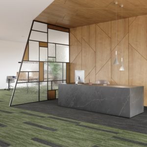 IVC COMMERCIAL Rudiments moquette végétale verte sols textiles UFTM