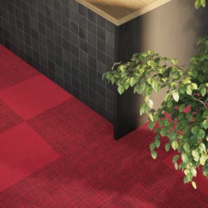 Modulyss DSGN Tweed First Forward moquette rouge sols textiles UFTM