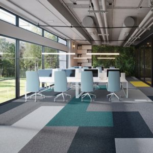 Modulyss First Forward moquette turquoise bleue sols textiles UFTM