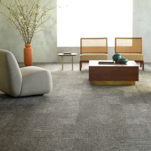 Shaw Contract Simply by Nature moquette structurée grise sols textiles UFTM